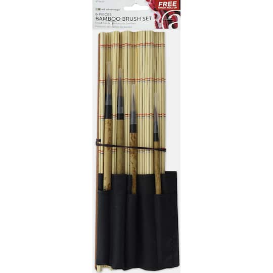 Art Advantage&#xAE; Bamboo 6 Piece Brush Set